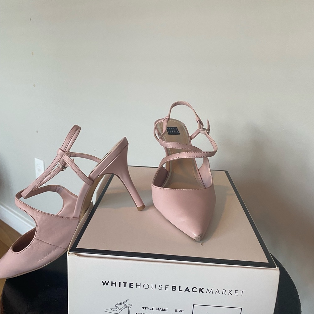 High heeled shoes